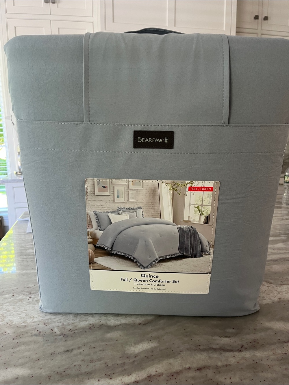 BearPaw Quince Comforter Set in Pearl Blue